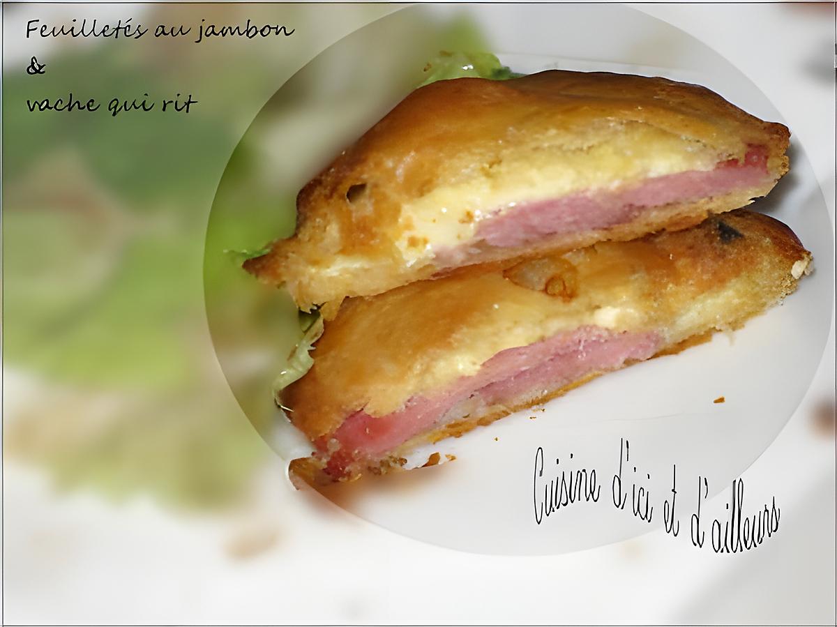 recette Feuilletés au jambon et vache qui rit