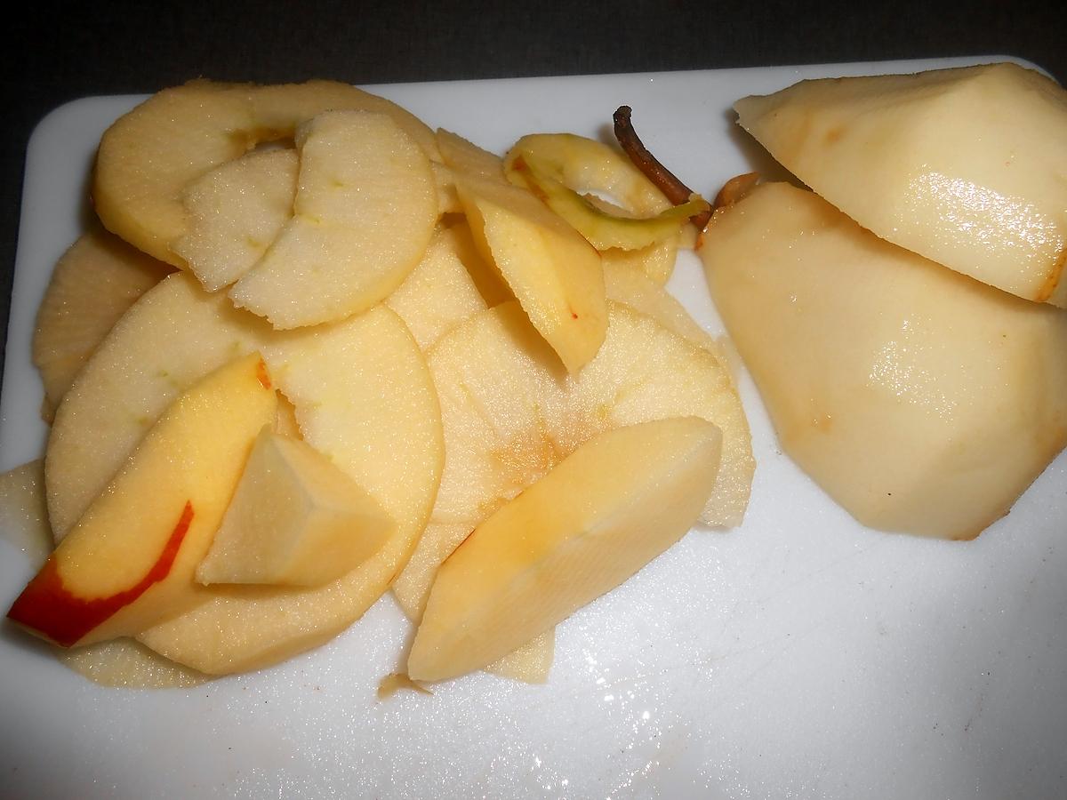 recette POMME POIRE CUITES AU MIEL ET YUZU