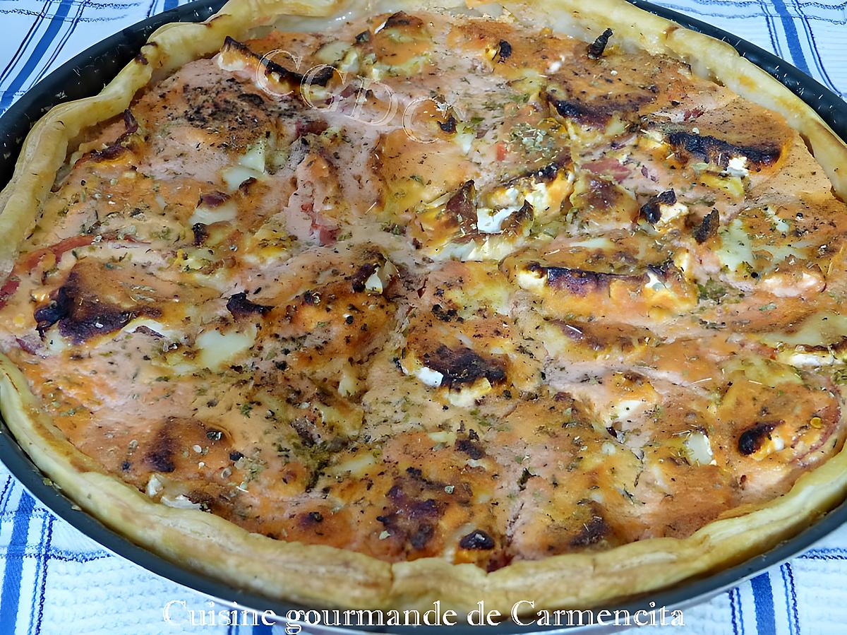 recette Tarte aux tomates et fromage de chèvre