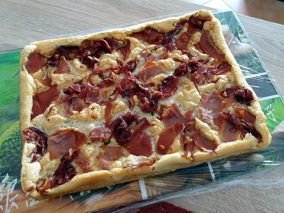 recette Quiche magique tomme et jambon fumé