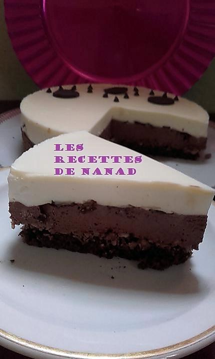 recette Entremet aux deux chocolats