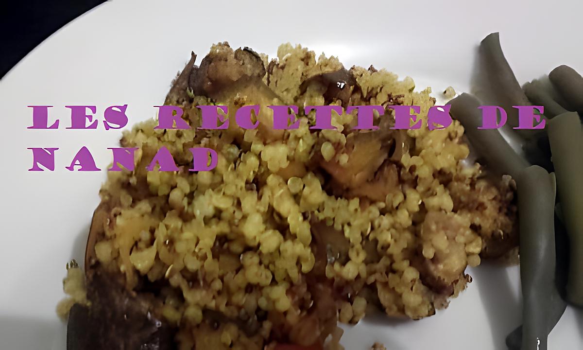 recette Quinoa au curcuma-cumin et aubergine