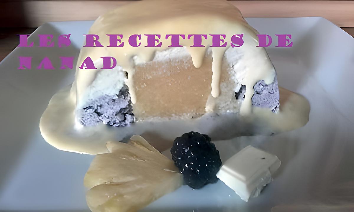 recette Buche glacée chocolat blanc-ananas-mures