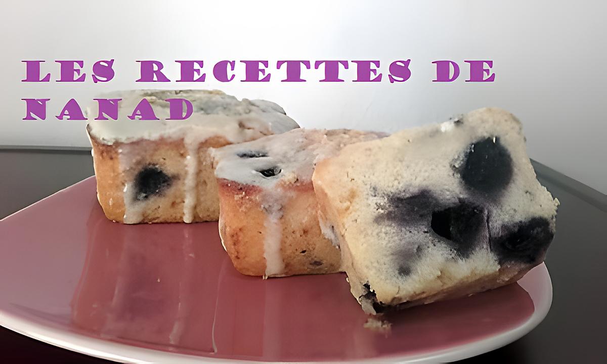 recette Petits gâteaux chocolat blanc myrtilles