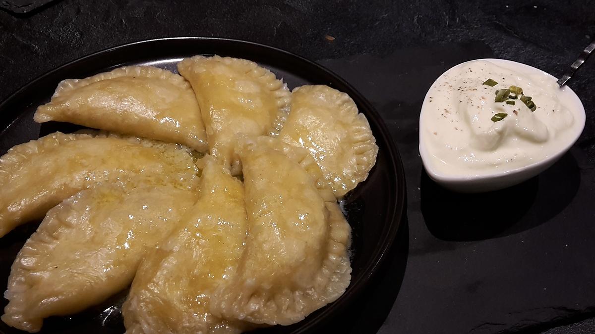 recette Pierogi purée et fromage blanc