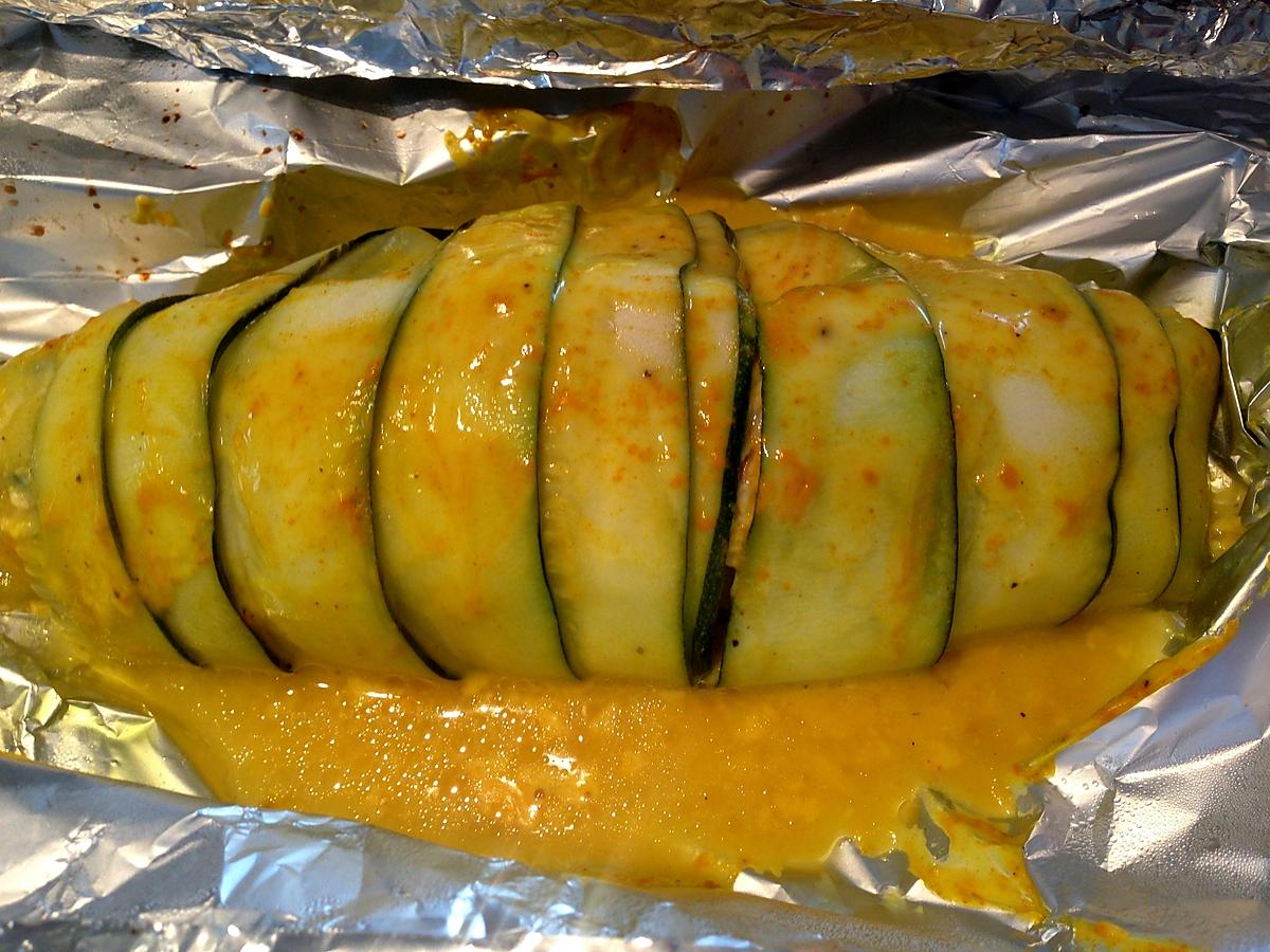 recette Ballotins de courgettes et saumon en papillote - thermomix -