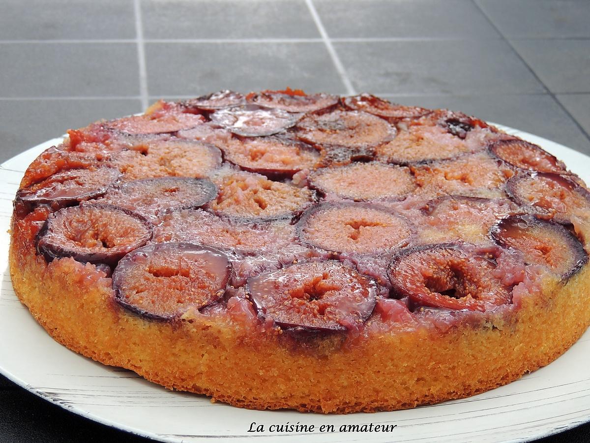 recette Gâteau renversé aux figues