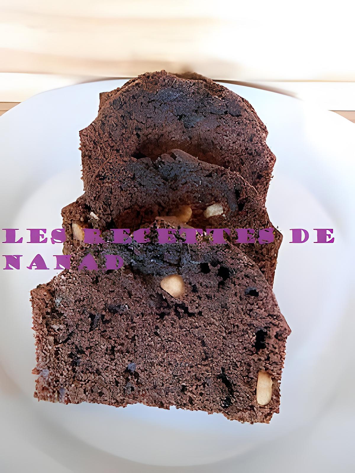 recette Cake au chocolat-éclats de noisettes