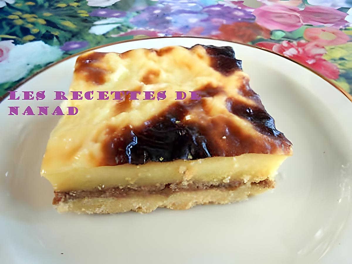 recette Tarte custard-banane