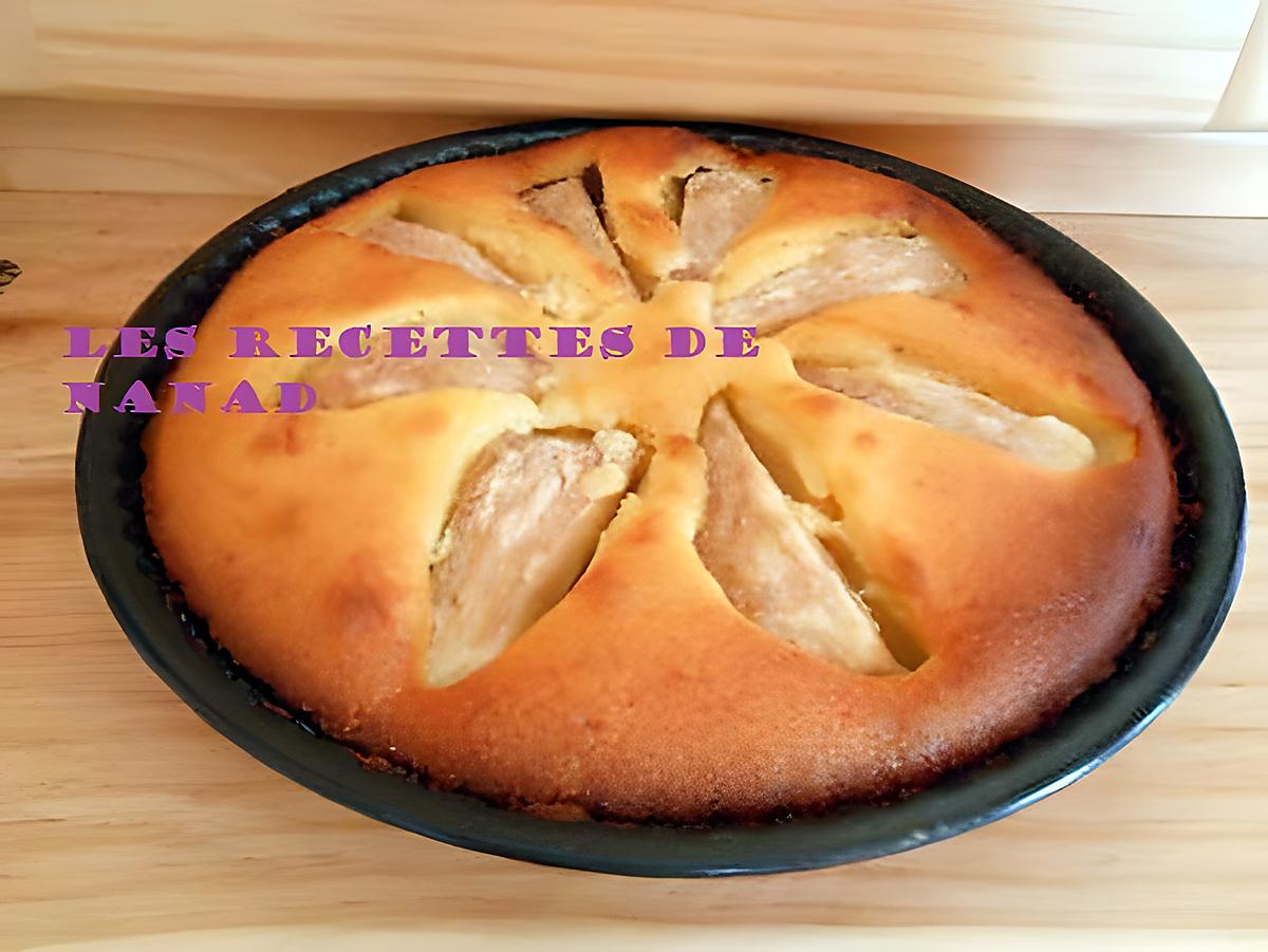 recette Amandine aux poires