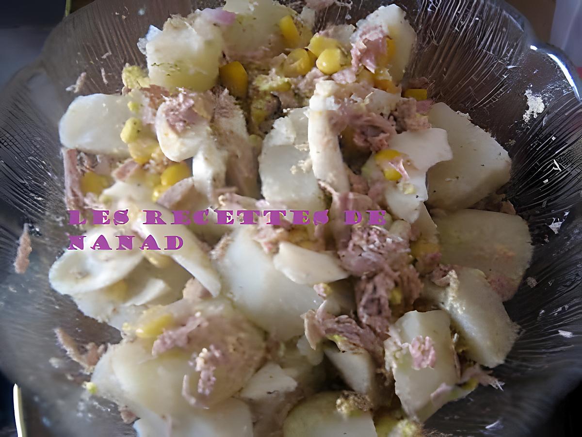 recette Salade de pommes de terre au thon
