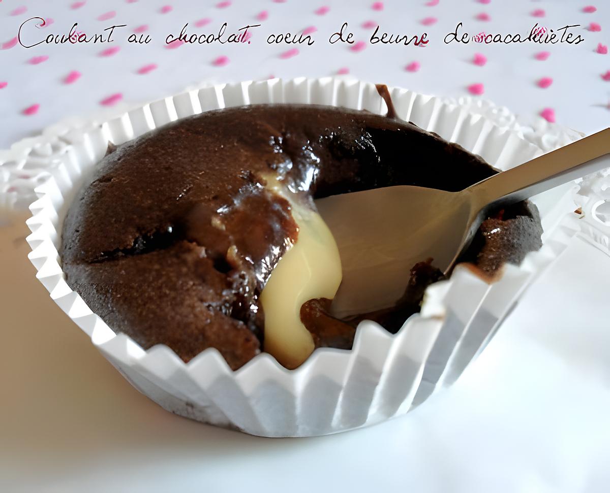 recette Coulant au Chocolat, Coeur de beurre de cacahuètes