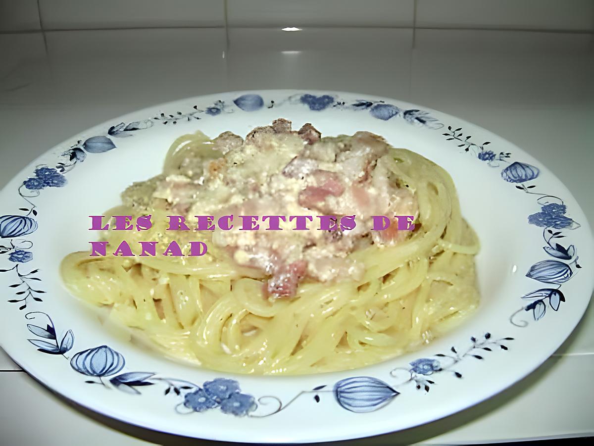 recette Spaghetti carbonara