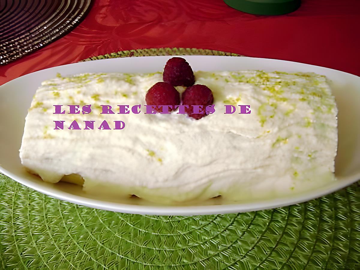 recette Bûche citron-chocolat blanc-framboises