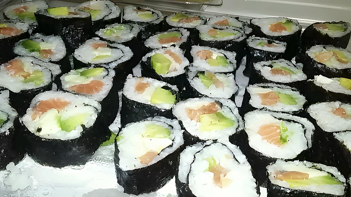 recette Sushis au saumon frais