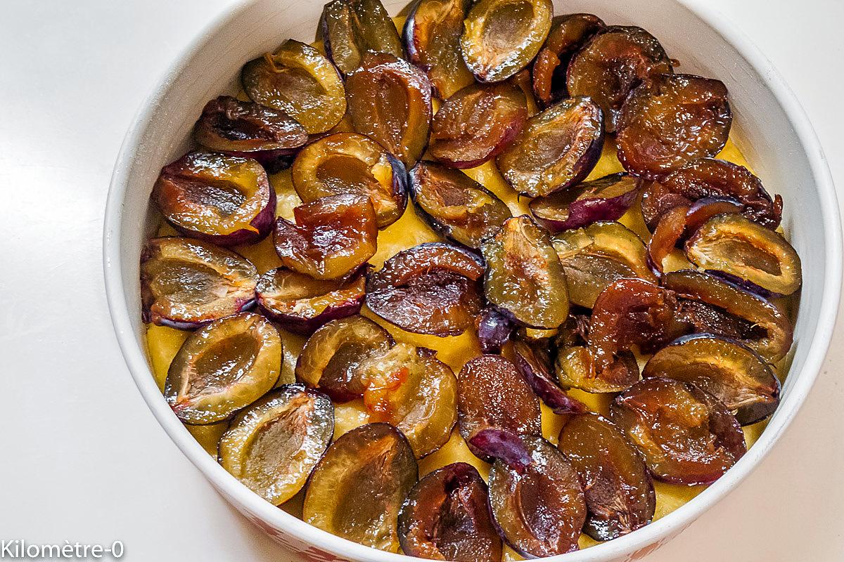 recette Gâteau brioché aux prunes