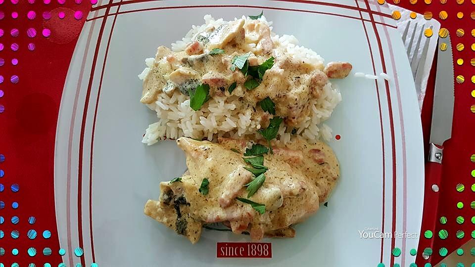 recette Poulet à la forestière