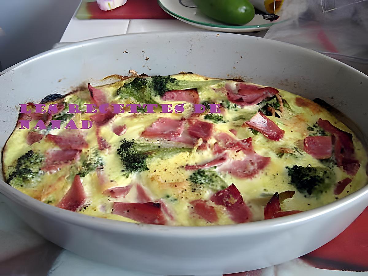 recette Clafoutis de brocoli et jambon fumé