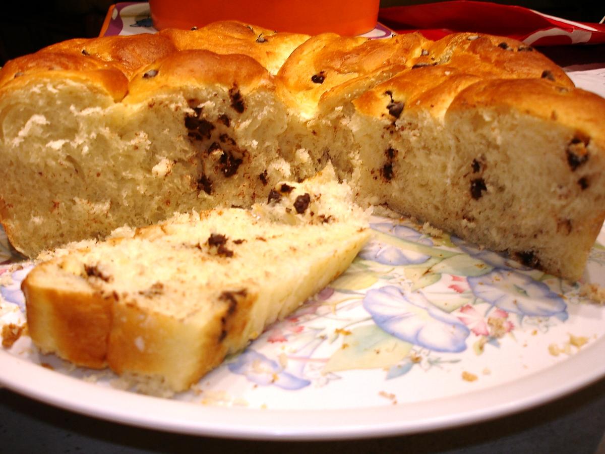 recette Brioche aux pépites de chocolat