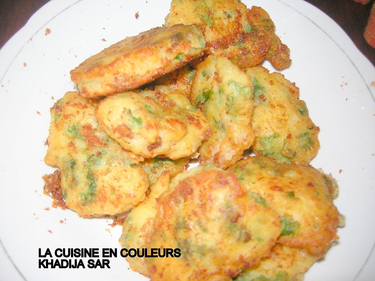 recette Crevettes sautées/beignets au gruyére