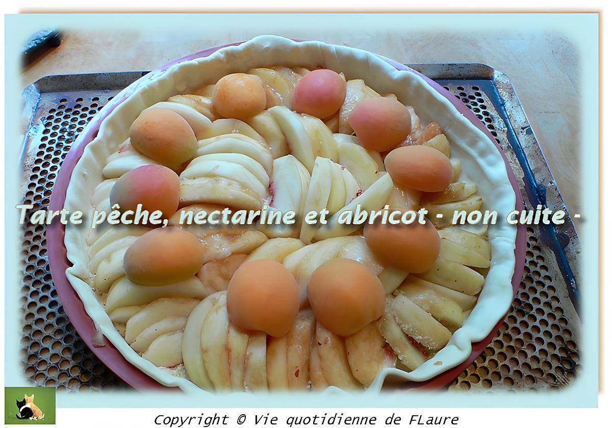 recette Tarte pêche, nectarine et abricot
