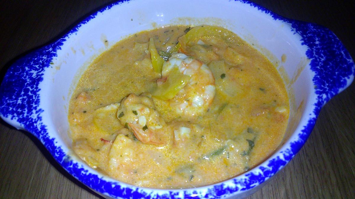 recette Moqueca de camarão (ragout crevettes au lait de coco)