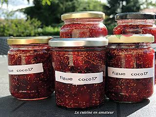 recette Confiture de figues à la noix de coco