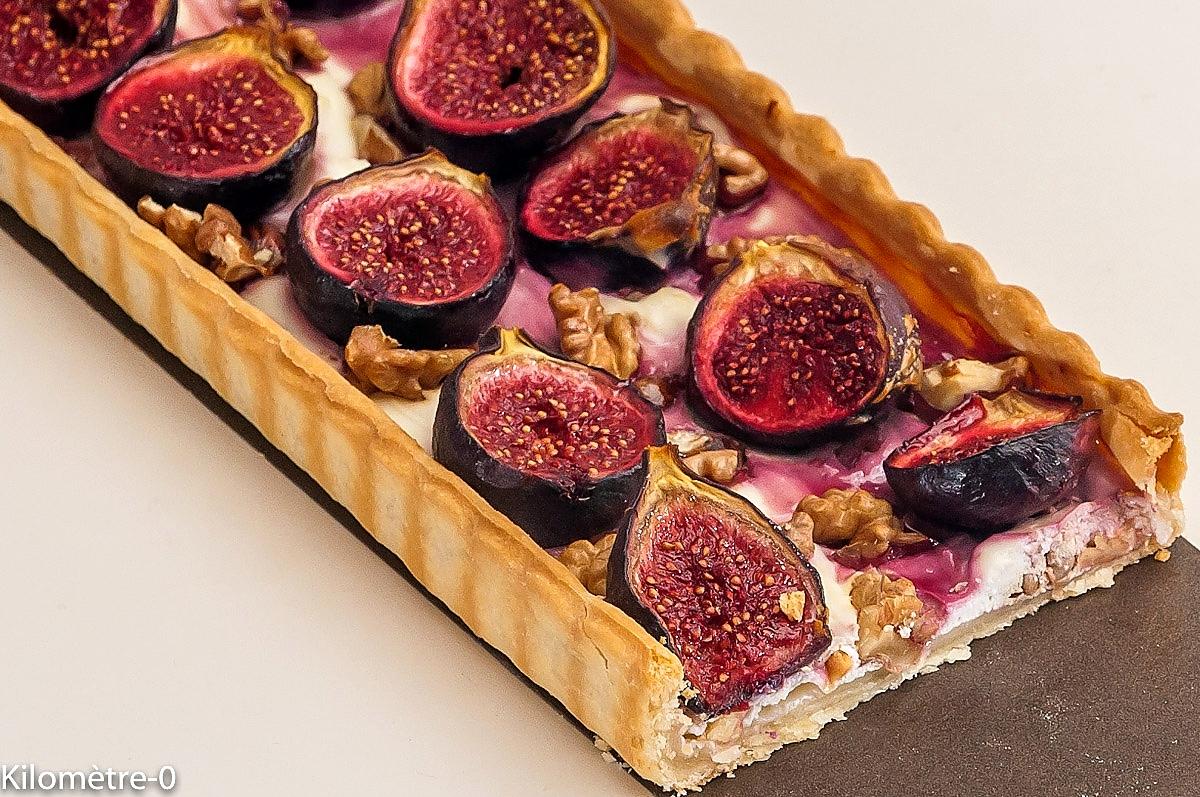 recette Tarte aux figues et aux noix