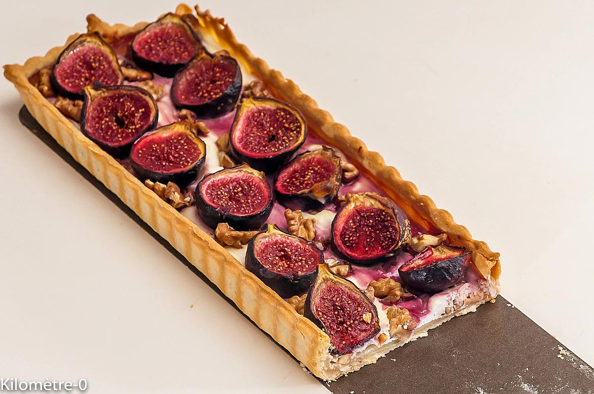 recette Tarte aux figues et aux noix