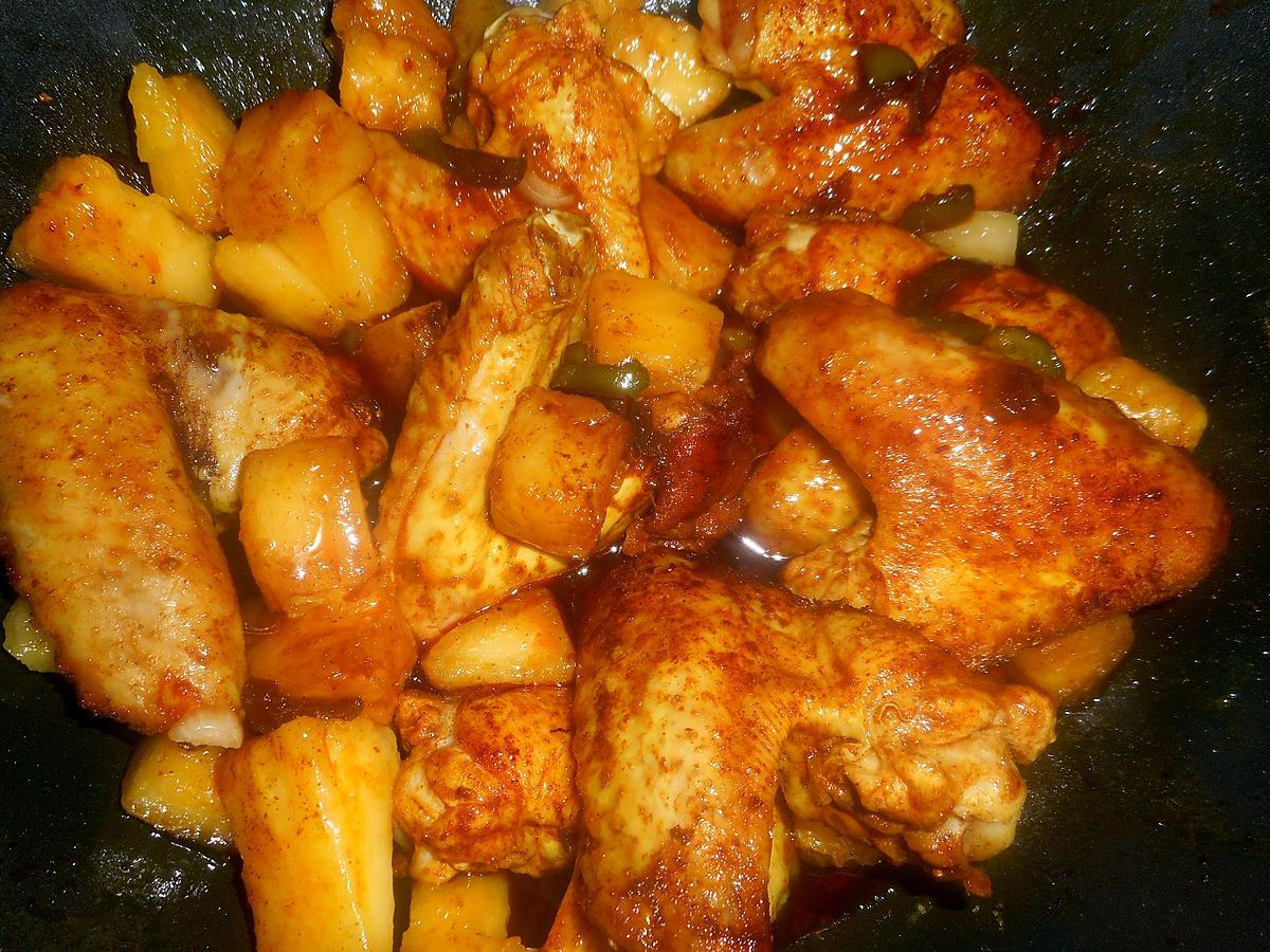 recette Ailes de poulet a l ananas et pousses de bambou