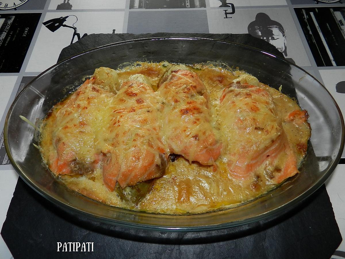 recette Roulades de chicons gratinées au saumon