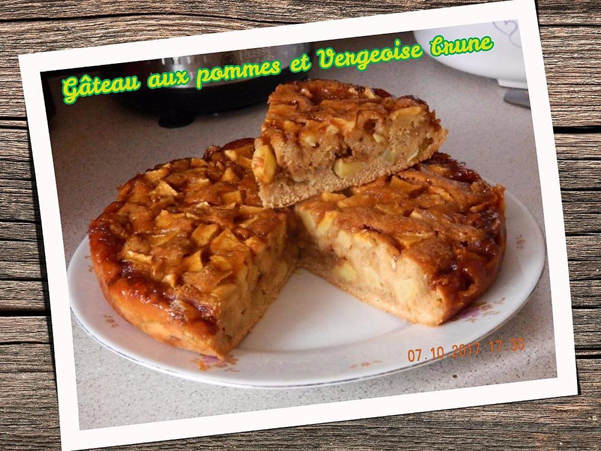 recette Gâteau aux pommes et vergeoise