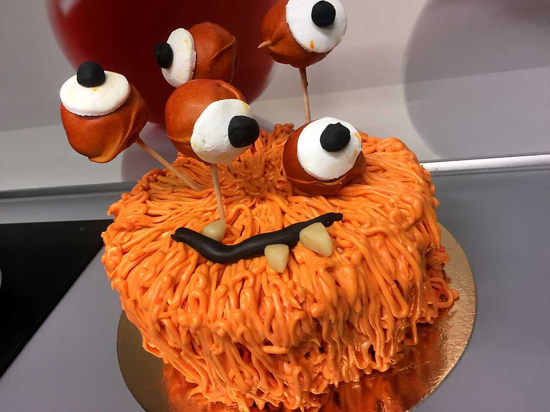 Gâteau Le Monstre d'Halloween