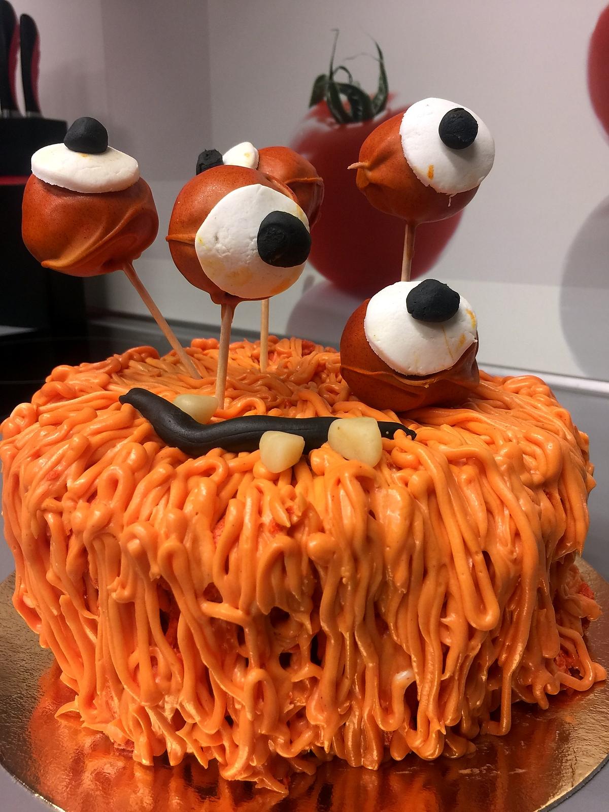 recette Gâteau Le Monstre d'Halloween