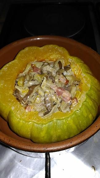 recette Courge Jack be little aux pleurotes