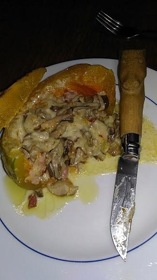 recette Courge Jack be little aux pleurotes