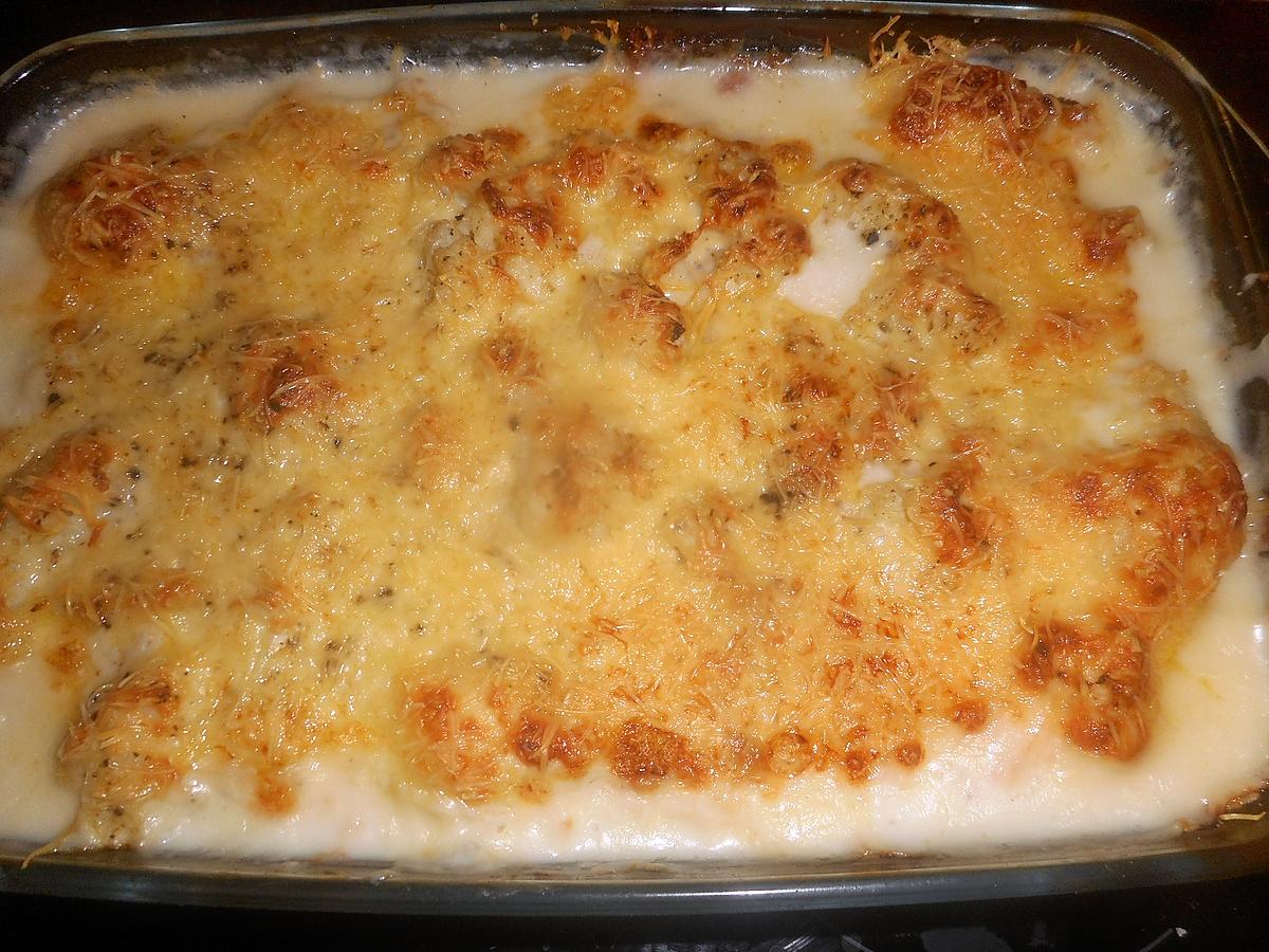 recette Gratin de cabillaud au chou fleurs