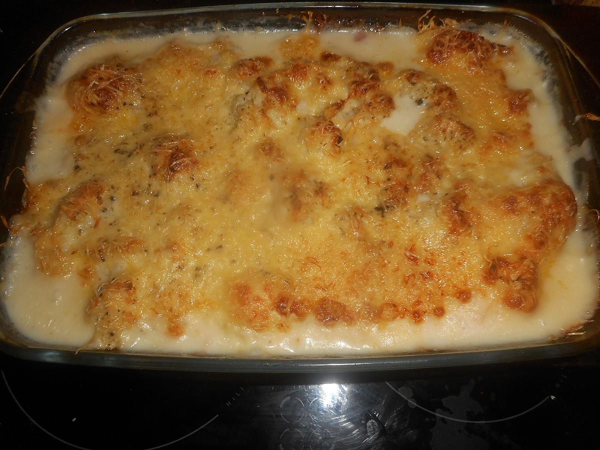 recette Gratin de cabillaud au chou fleurs