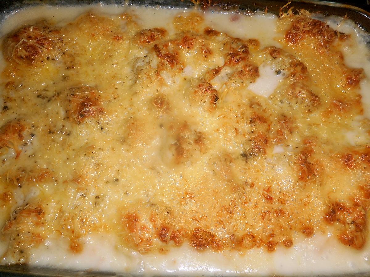 recette Gratin de cabillaud au chou fleurs