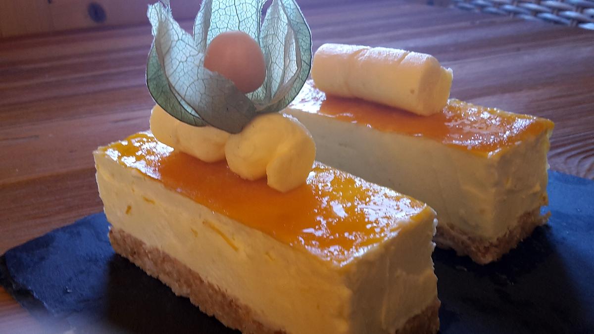 recette Bavarois croustillant  coco mangue citron