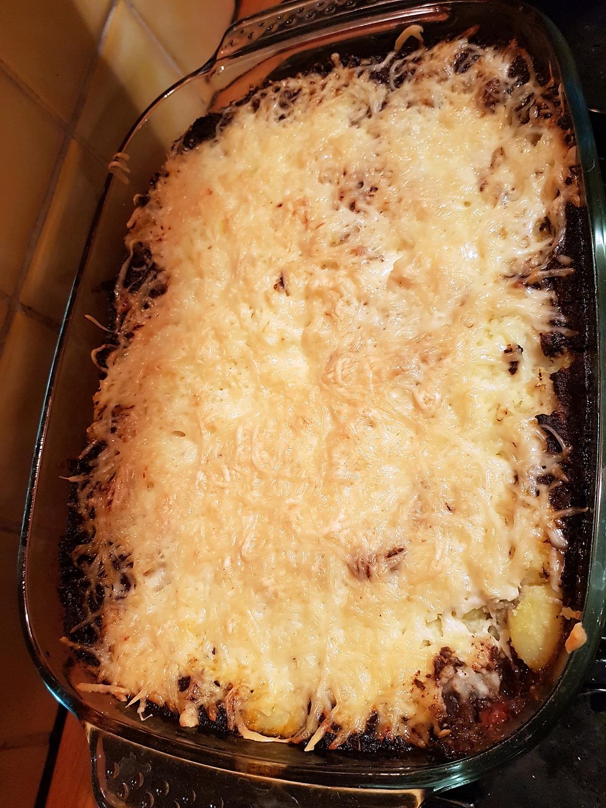 recette Hachis parmentier de boudins noirs de Anne