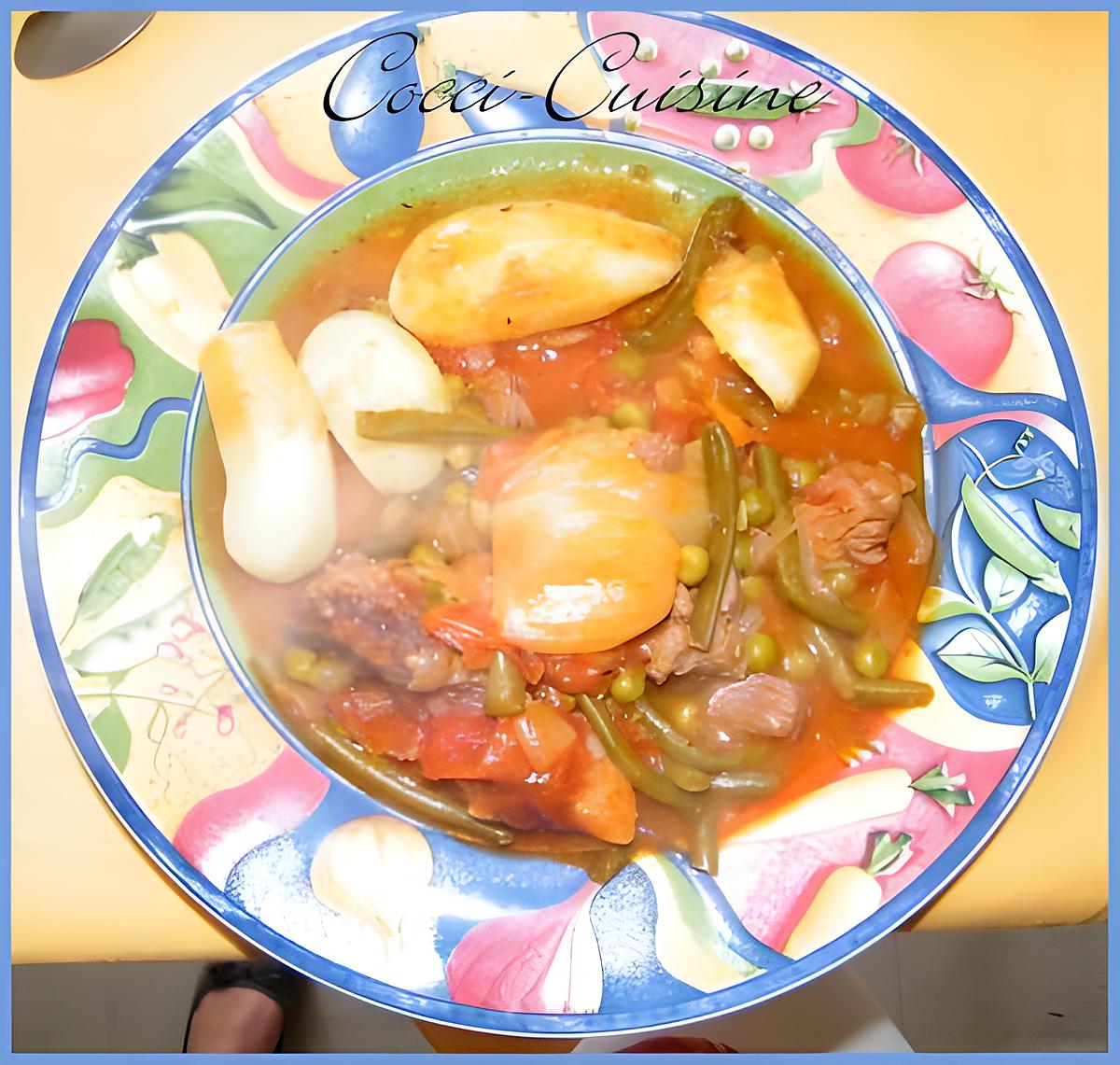 recette Navarin d'agneau et sa jardinière de légumes