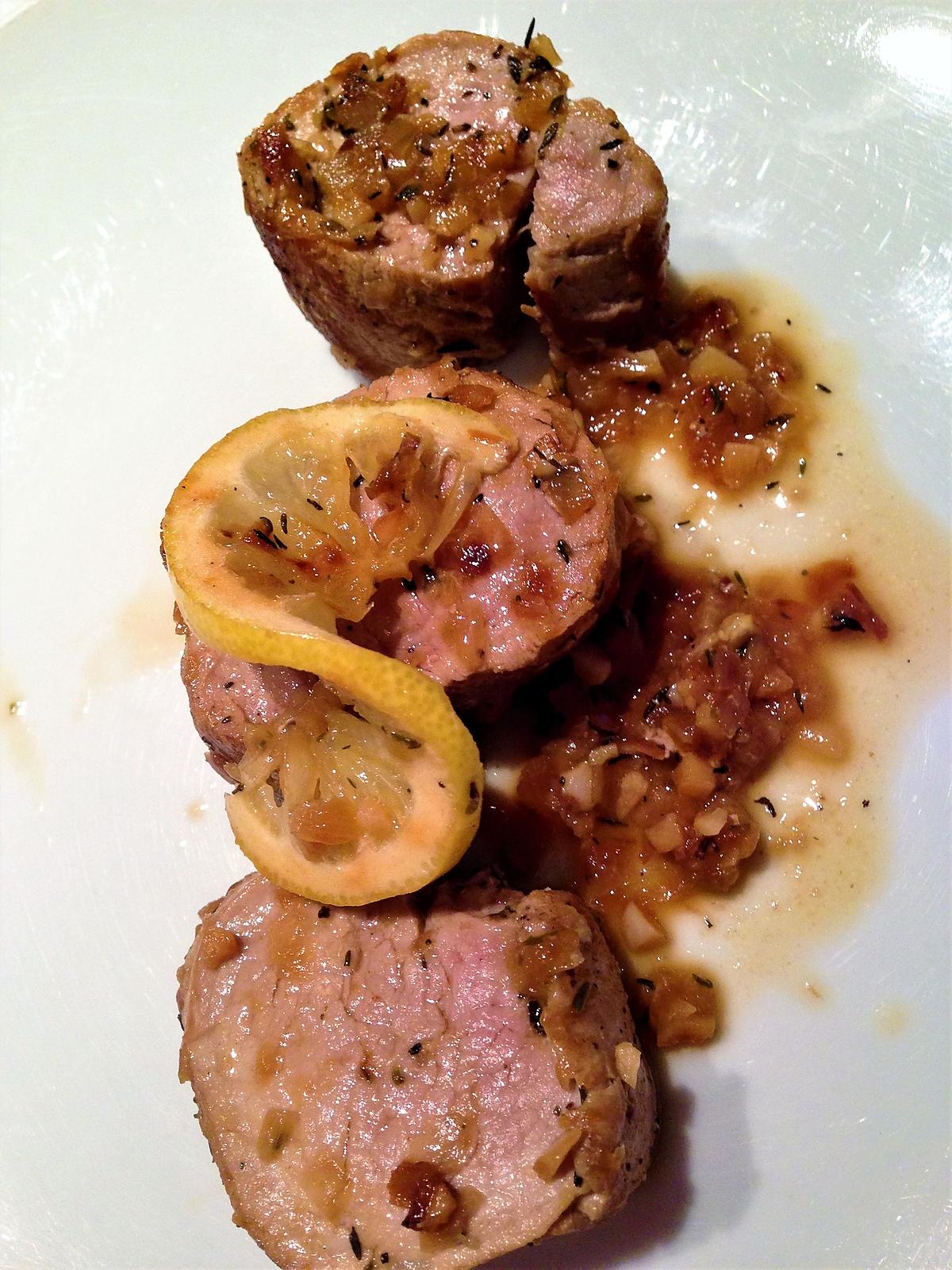 recette Filet mignon thym et citron