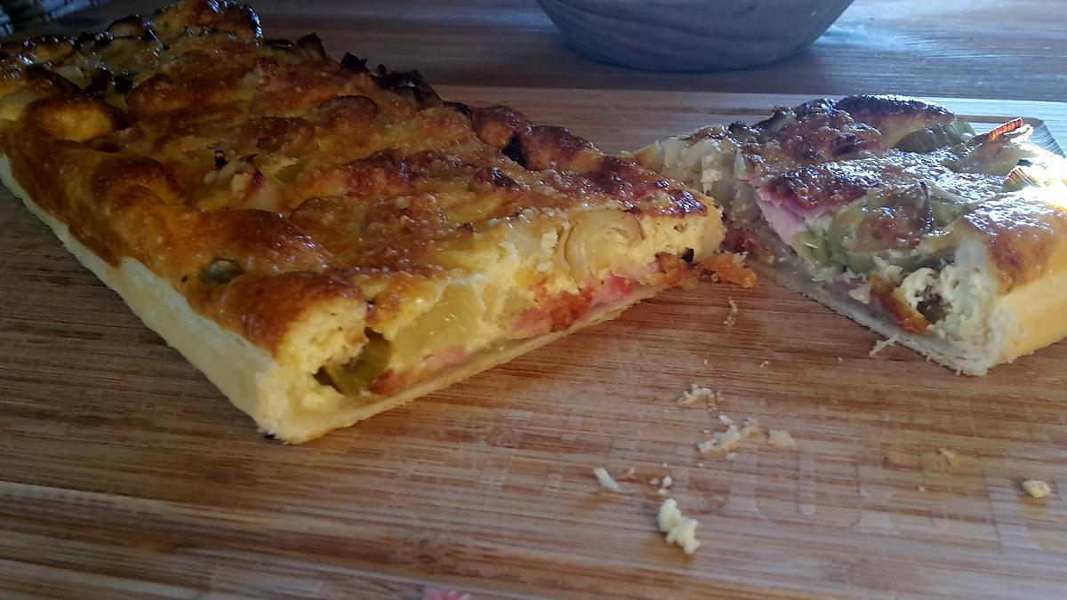 recette Quiche poireaux, jambon crème moutarde