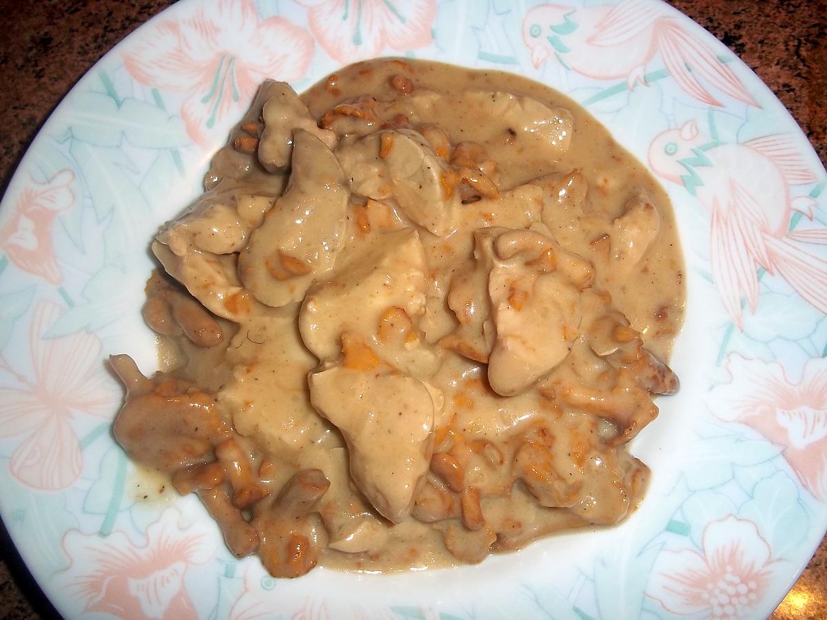 recette Ris de veau aux girolles