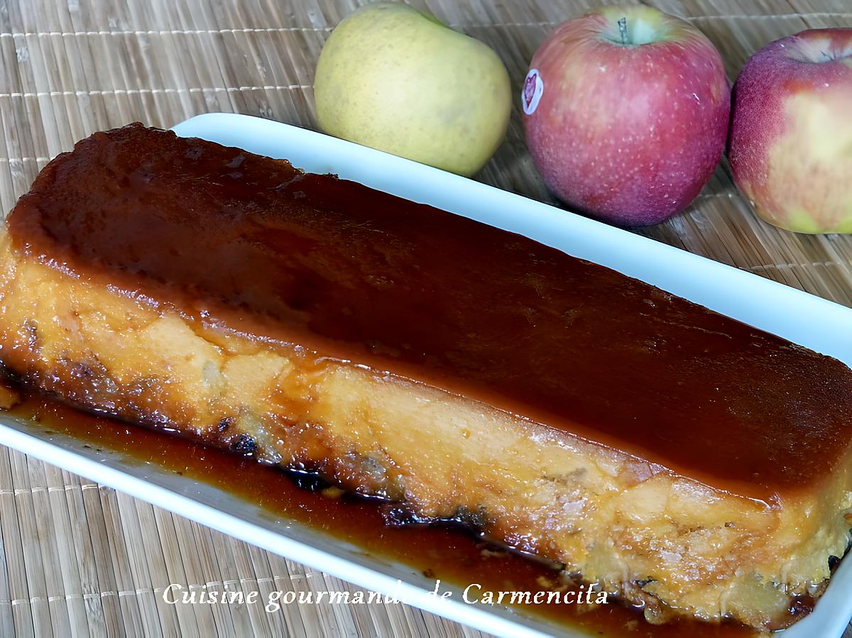 recette Terrine de pommes caramélisée au lait Gloria non sucré