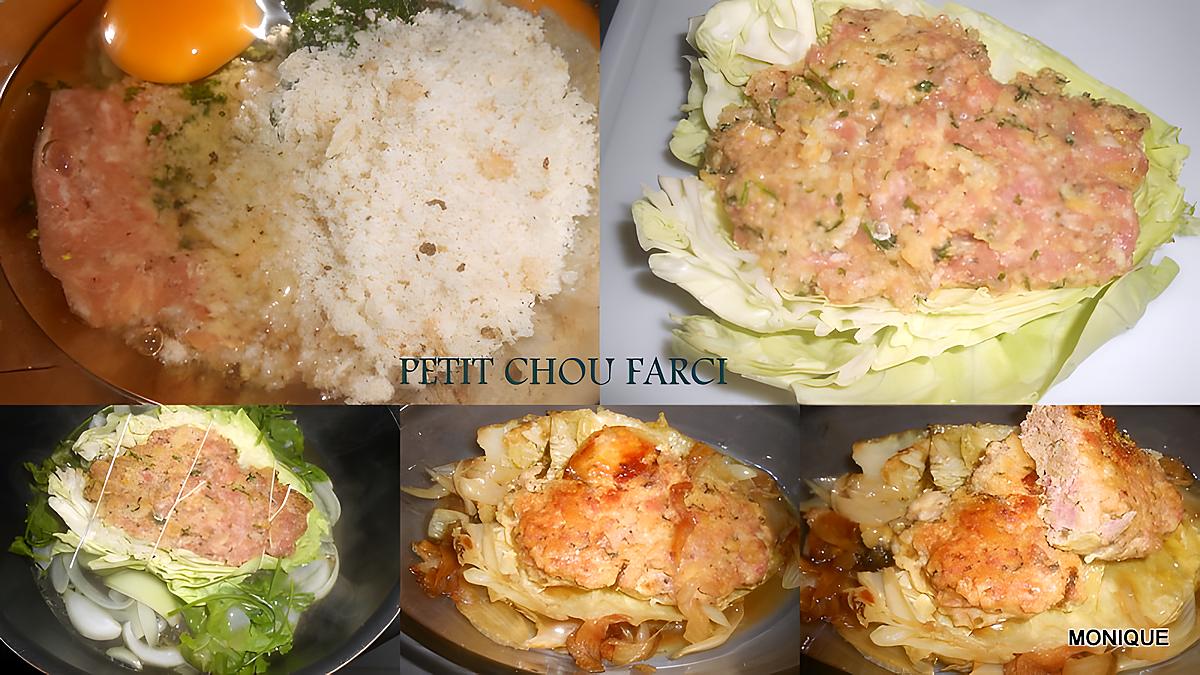 recette PETIT CHOU "POINTU" FARCI