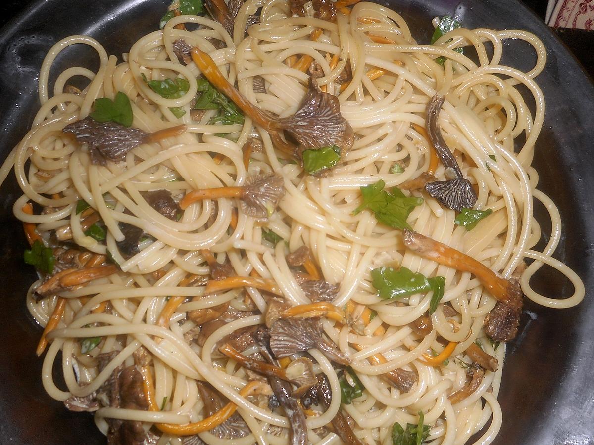 recette Spaghetti aux chanterelles