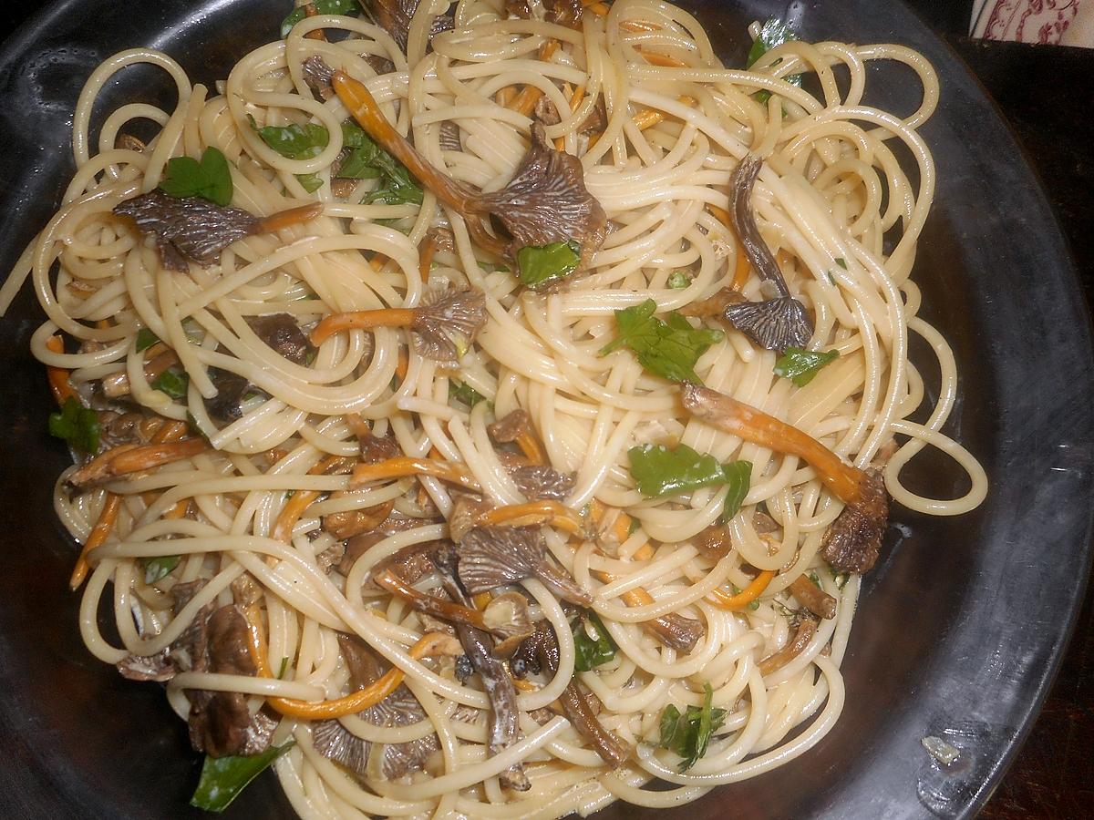 recette Spaghetti aux chanterelles