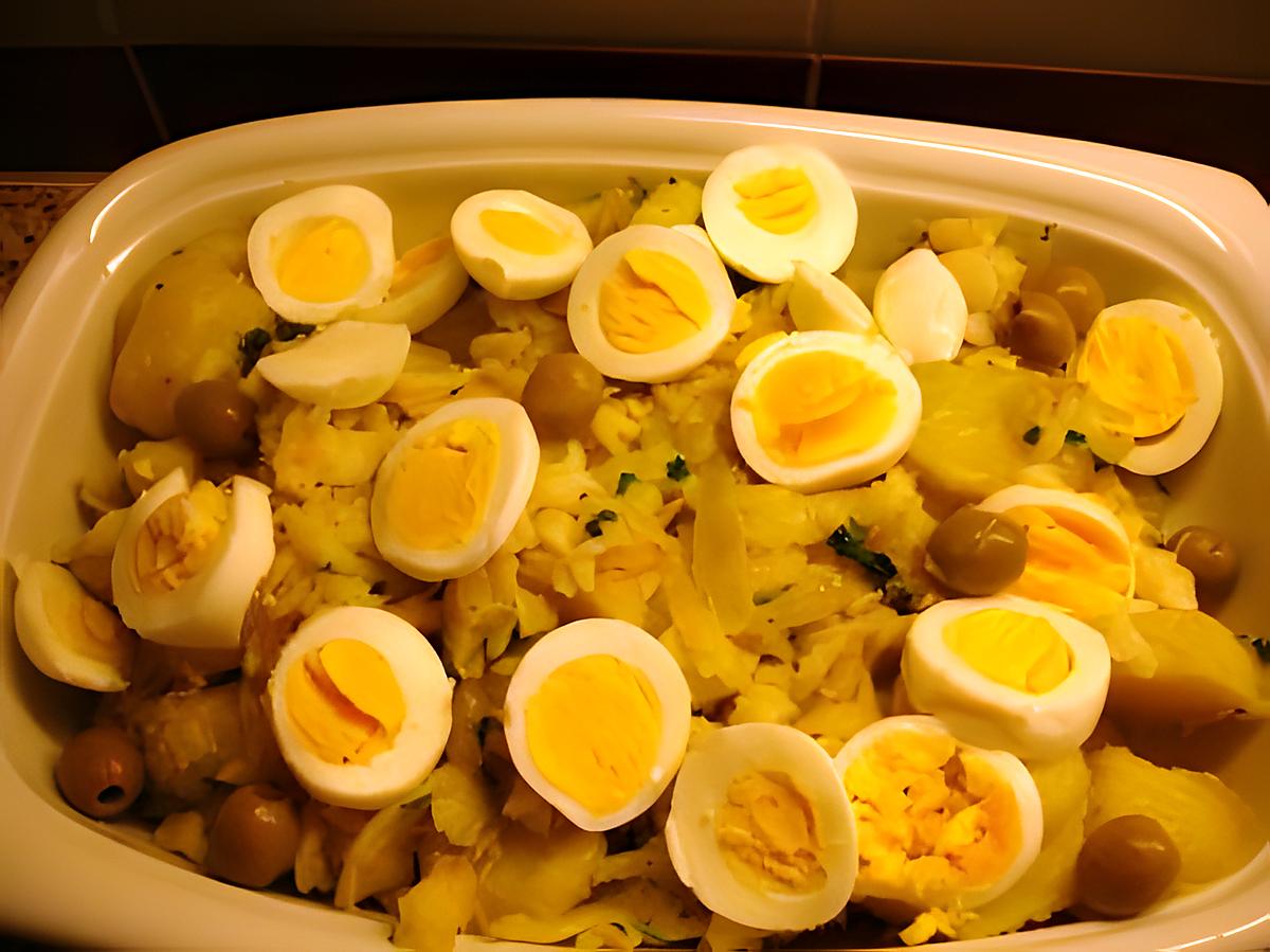 recette Bacalhau à Gomes de Sà (Morue pommes de terre oignons)
